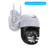 Security Camera Outdoor, Pan Tilt Wireless 3MP Home WiFi IP Cameras, Ultra HD Dome Video Surveillance Waterproof POE Camera, Two-Way Audio, Remote Access, Color Night Vision, AI Human Detection