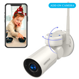 【2K 3.0MP·Audio】Wireless PTZ Security Camera,4X Optical Zoom,Outdoor Wireless Zoom/Tilt/Pan Wi-Fi IP Camera,Worked for OHWOAI Wireless Security Camera System,Auto Tracking,IP66 Waterproof,Night Vision