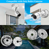 Universal Bullet Security Camera Junction Box Mount Bracket(1 Pack),Waterproof Junction Box for IP Camera Electric Enclosure, Indoor/Outdoor Wall Ceiling Mount Aluminum Hide Cable Junction Base Boxes