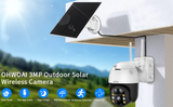 Solar Security Dome Camera,Home Surveillance Camera,OHWOAI Outdoor Wi-Fi IP Camera,AI Detection,Two-Way Audio,Night Vision,IP66 Waterproof