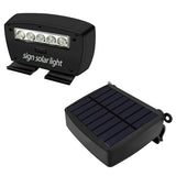 Solar Power Deck LED Light Clip-On Yard Security Sign Spotlight {Large Capacity Battery, Max14 Hours Working}