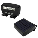 {2 Packs} Solar Power Deck LED Light Clip-On Yard Security Sign Spotlight {Large Capacity Battery, Max14 Hours Working}