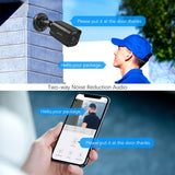 OOSSXX Black Extend Camera 4K POE 4K PIR POE Extend Camera Outdoor Indoor Video Surveillance Security Waterproof Wired POE Camera, Home IP 4K 8MP Camera, Night Vision, Just Extend POE Kits