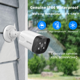 4K Security Camera System,3pcs H.265+ 4K PoE Security Cameras Wired,Home Video Surveillance System,AI Human Detection,8MP/4K 8CH NVR, 24-7 Recording,IP66 Waterpoof, Audio