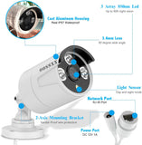 5.0MP OOSSXX Outdoor/Indoor Video Surveillance Security Waterproof Wired POE Camera,Home IP 5MP Camera,Night Vision,Just Extend for OOSSXX POE Kits