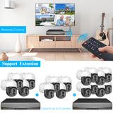 OOSSXX (Extend PoE 4K PTZ Camera) 4K/8.0 Megapixel PTZ 2-Way Audio PoE Outdoor Home Security Camera System Wired Outdoor Video Surveillance IP Cameras
