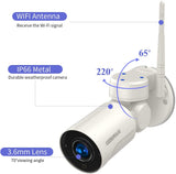 【2K 3.0MP·Audio】Wireless PTZ Security Camera,4X Optical Zoom,Outdoor Wireless Zoom/Tilt/Pan Wi-Fi IP Camera,Worked for OHWOAI Wireless Security Camera System,Auto Tracking,IP66 Waterproof,Night Vision