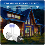 [2K 3.0MP&Floodlight] Wireless Security Camera(2 Pack),3.0MP Home Surveillance Camera with Floodlights,OHWOAI Outdoor Wi-Fi IP Camera,AI Human Detection,Two-Way Audio,Night Vision,IP66 Waterproof