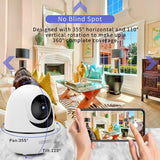 Video Baby Monitor with Digital Camera,1080P Indoor Wireless Security Camera,Home Rotating Survalliance Camera,OHWOAI Video Wi-Fi Pet Cam,Room Nanny Camera,2-Way Audio,Night Vision,Motion Detection