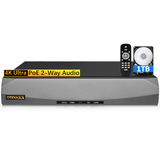 8 Channel 4K/8.0 Megapixel 2-Way Audio AI Detected POE Network Recorder