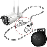 4pcs Extended Speaker, Fit with OOSSXX Wireless 3MP Camera and POE Camera