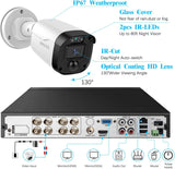 OOSSXX Cámaras de Seguridad Bullet HD de 1944P 5.0 Megapíxeles para Exteriores e Interiores Resistentes a la Intemperie para Sistemas de DVR de Vigilancia CCTV Analógicos 720P/1080N/1080P/5MP/4K TVI AHD CVI