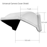4 paquetes de cubierta protectora universal para cámara de seguridad contra el sol y la lluvia, protección para cámara exterior tipo domo/bala