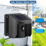 Alarma para entrada inalámbrica con energía solar, detector de movimiento a prueba de intemperie para seguridad en el hogar y propiedad