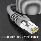 Cable Ethernet CAT5e de 330 pies, cable de red de seguridad de 330 pies de OOSSXX, cable LAN compatible con estándares CAT5/CAT6, cable de internet RJ45 para cámaras de seguridad PoE, NVR, switch, computadora, enrutador, Smart TV