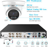 Cámaras Domo de Seguridad HD de 5.0 Megapíxeles OOSSXX 1944P para Exteriores e Interiores, Resistentes a las Condiciones Climáticas, para Sistemas de DVR de Vigilancia CCTV Analógicos 720P/1080N/1080P/5MP/4K TVI AHD CVI