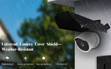 Cubierta protectora universal para cámara de seguridad contra sol y lluvia, protectora para cámara exterior tipo domo/bala