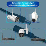 Cable de Extensión de Energía 2 Pack 33ft, Cable de Extensión de Adaptador de Corriente de 12V DC para Cámaras de Seguridad CCTV, Cámaras IP, NVR...